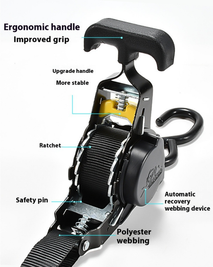 Retractable Ratchet Strap