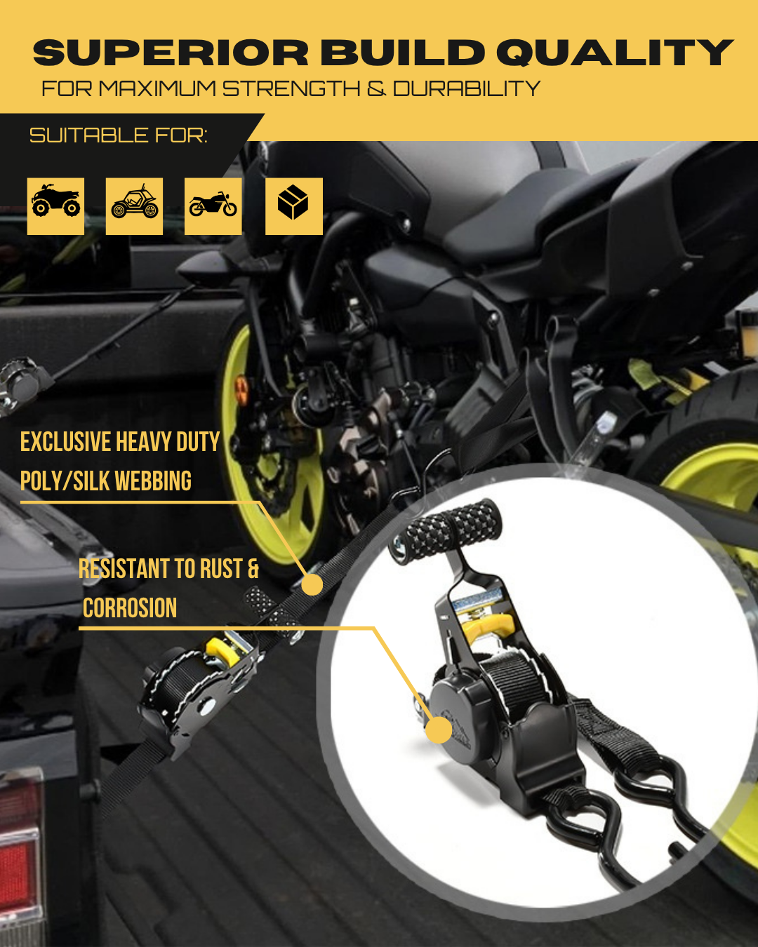 Retractable Ratchet Strap